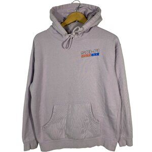Sci-Fi Fantasy Breast Logo Pullover Hoodie Size M Lavender